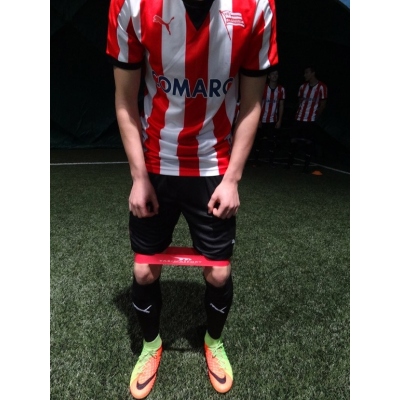 Fitness cauciuc - set de 20 de benzi de cauciuc roșii cu rezistență medie