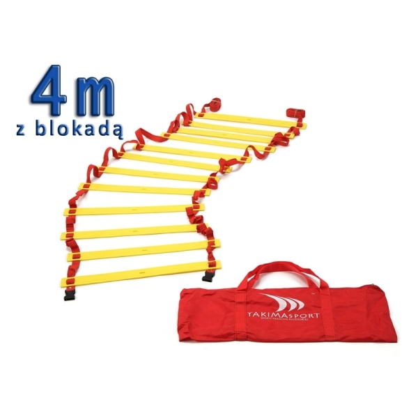 Координаційна драбина 4 м із фіксацією сходинок