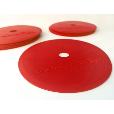 Flachfeldmarker (Markierungsmatten) - 10er-Satz rot