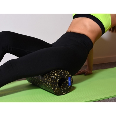 EPP Roller Wałek do masażu gładki  Black - Yellow