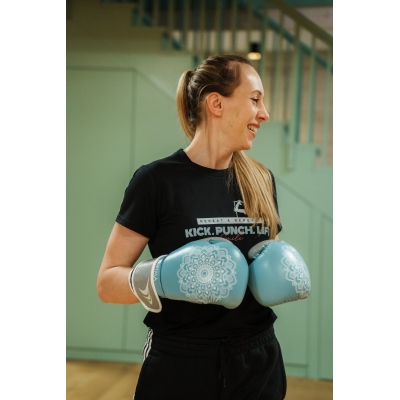 Dámské rukavice MANDALA BLUE/GREY