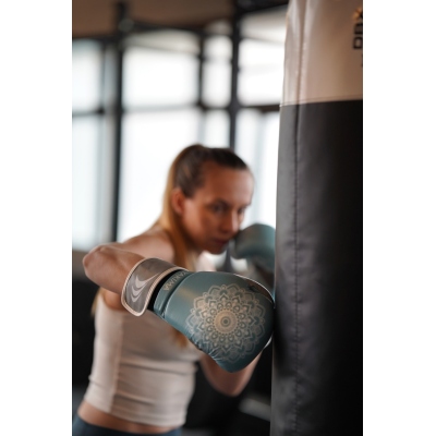 Dámské rukavice MANDALA BLUE/GREY