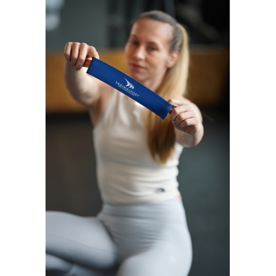 Fitness rubber - set of 20 elastic bands BLUE high resistance