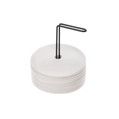 Markere pentru teren plat (covoare de marcare) - set de 24 buc. alb