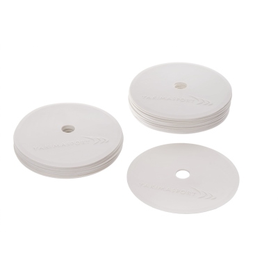 Markere pentru teren plat (covoare de marcare) - set de 24 buc. alb