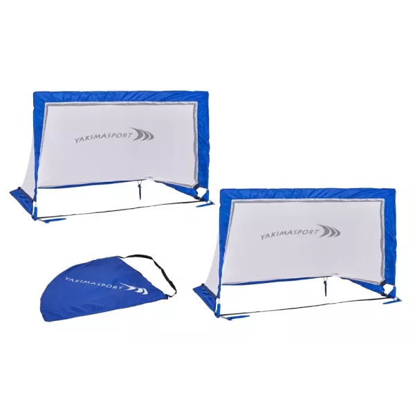 Bramki piłkarskie Pop-Up – Zestaw 2 szt. kwadratowa 1,2x0,8 m (2 sztuki + torba) 120x80cm