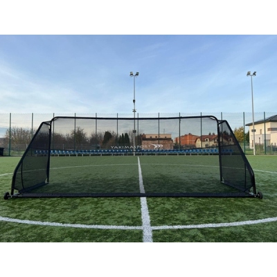 GIZA 5m x 2m football goal with wheels