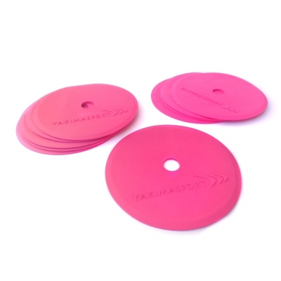 Flache Feldmarker (Markierungsmatten) - Satz mit 10 Stück rosa