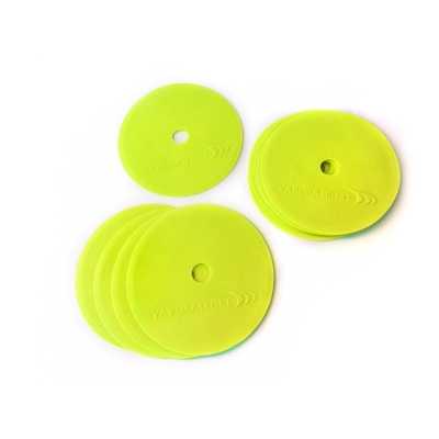 Markere pentru teren plat (covoare de marcare) - set de 10 buc. galben