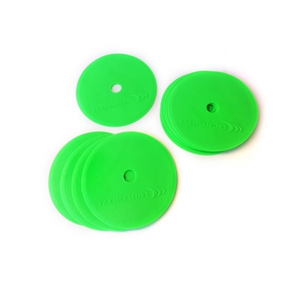 Markere pentru teren plat (covoare de marcare) - set de 10 buc. verde