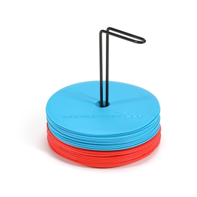 Flat field markers (marking mats) - set of 20 pcs. blue/red