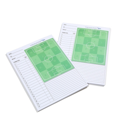 Coach's block, notebook, match day coach's notebook