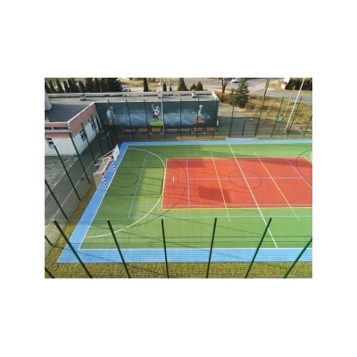 Piłkochwyt 4x15mb ocynk + lakier, 5 słupów