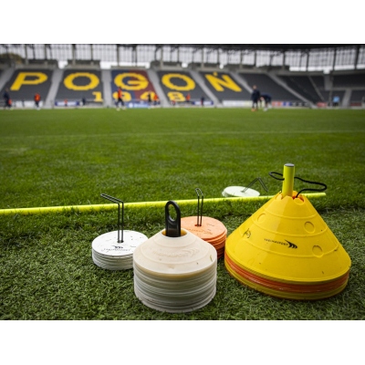 Flat field markers (marking mats) - set of 10 pcs. orange