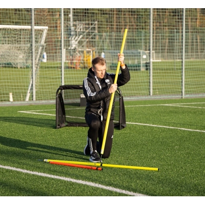 10x 170cm pol de antrenament și slalom - telescopic, pliabil