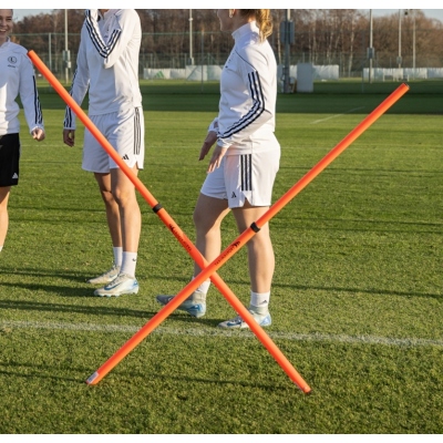 10x 170cm Trainings- und Slalomstange - teleskopierbar, faltbar