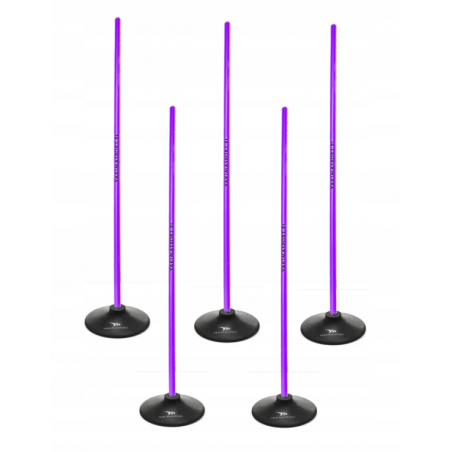 Slalomo kliūčių ruožas 160 cm lazdos + pagrindas 1,5 kg