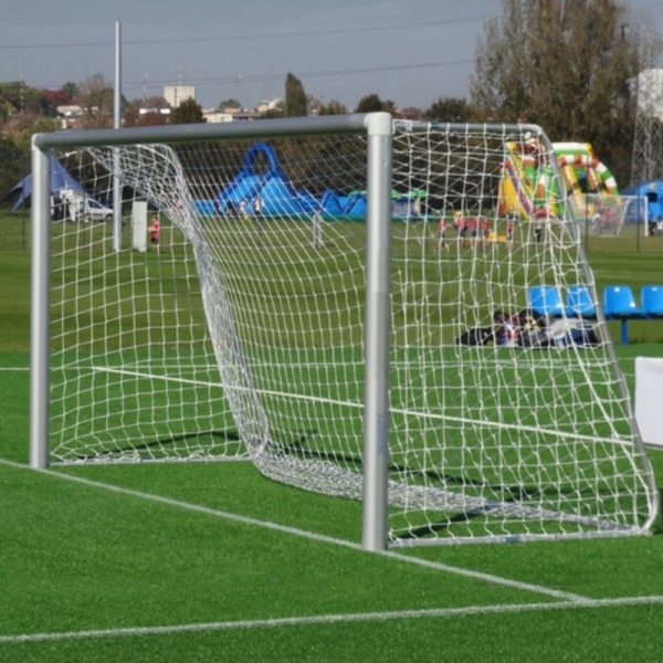 Porți de fotbal din aluminiu, 5 x 2 m, portabile
