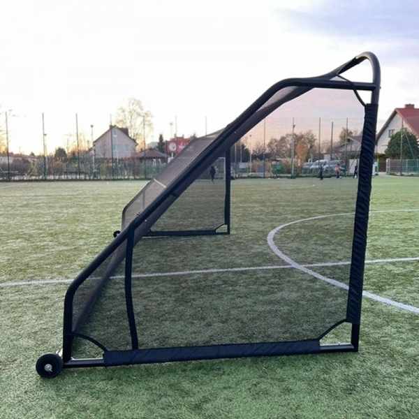 GIZA 5m x 2m football goal with wheels
