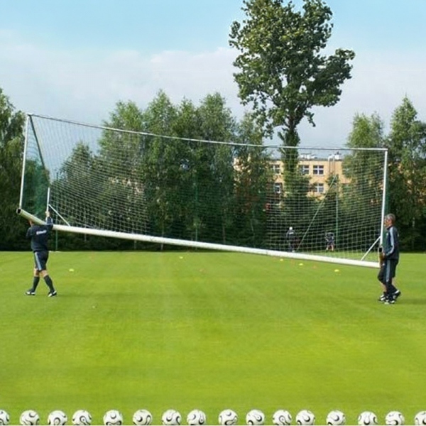 Přenosná hliníková branka na fotbal o rozměrech 7,32 x 2,44 m