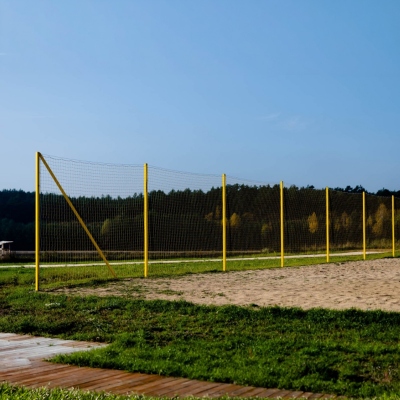 Piłkochwyt 4x15mb ocynk + lakier, 5 słupów