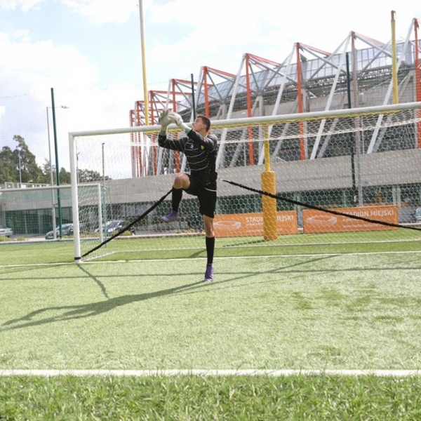 Rubber for goalkeeper training