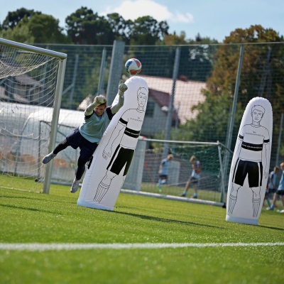 Aufblasbare, selbstaufstellende Wand, 205 cm – Fußballtraining