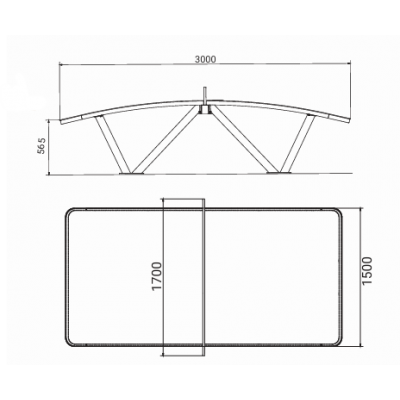 Уличный стол для текбала ArchPingo Outdoor