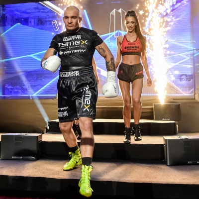 Boxerské rukavice WOLF WHITE – profesionální řada PRO