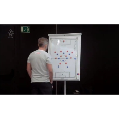 Taktická tabuľa 60 cm x 90 cm - futbal