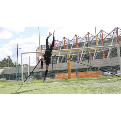 Rubber for goalkeeper training