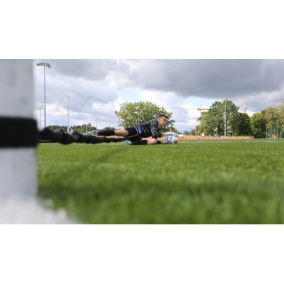 Rubber for goalkeeper training