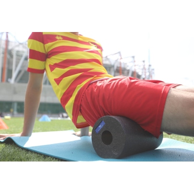 Massage roller, flat roller BLACK